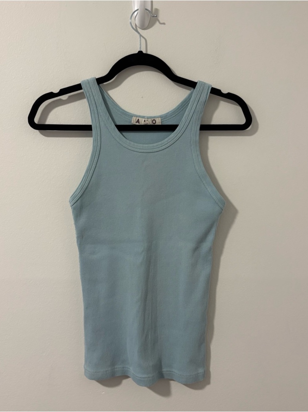 AMO Long Rib Tank Medium 100% Cotton - Picture 2 of 6